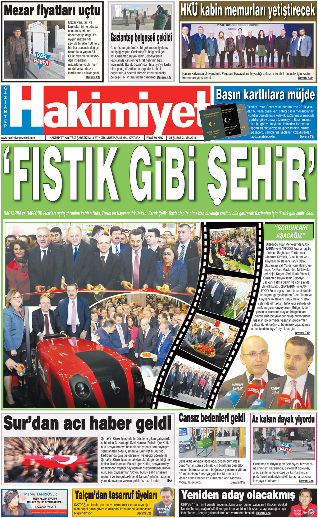 Cumhurbaşkanı Recep Tayyip Erdoğan Gaziantep'te