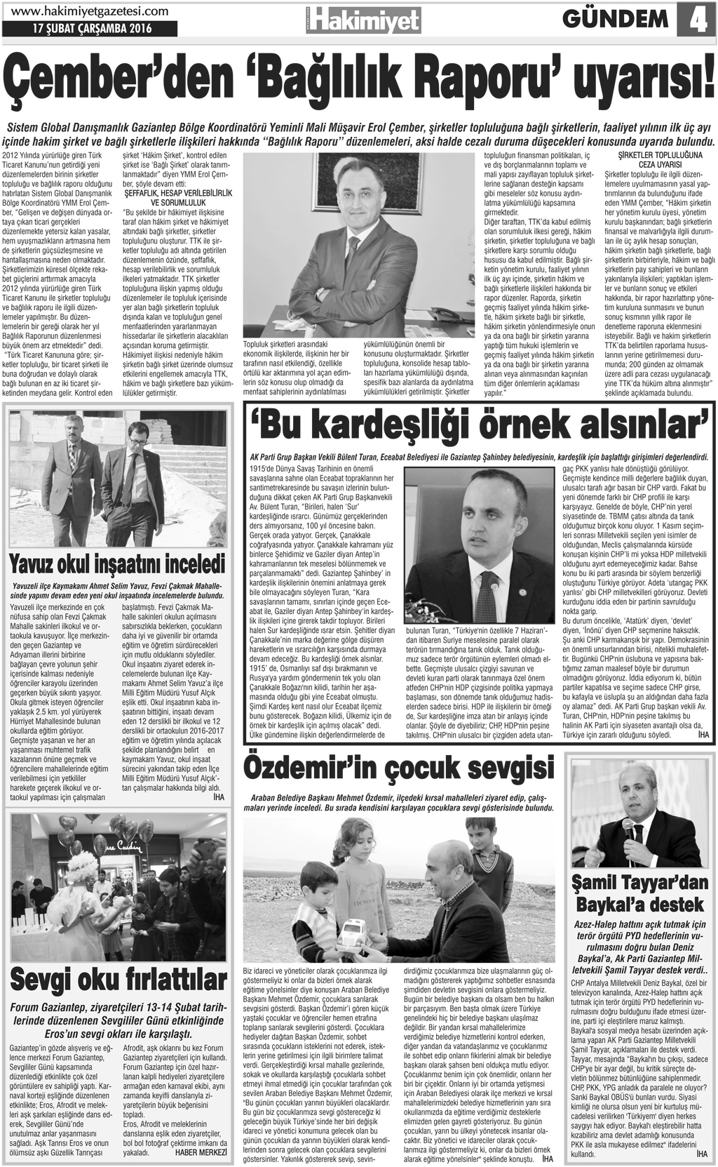 ŞİMDİ GAZİANTEP'E GİTME ZAMANI
