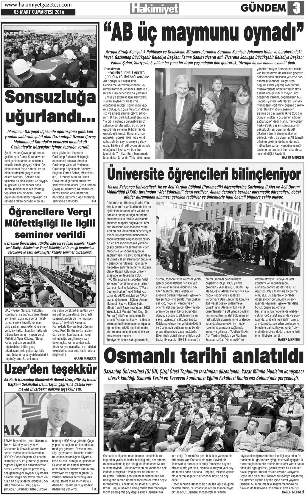 CUMHURBAŞKANI ERDOĞAN GAZİANTEP'TE