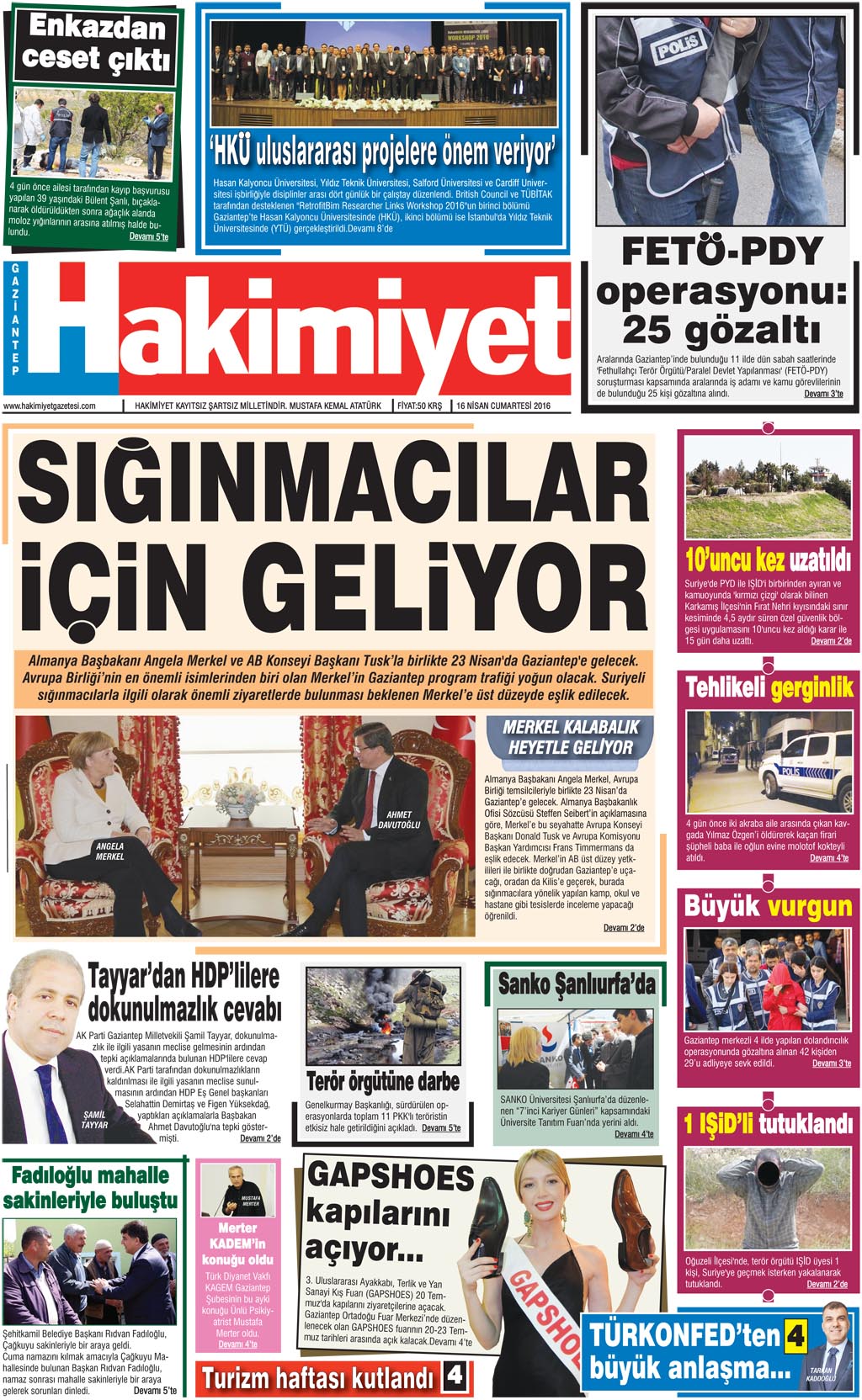 BU ONUR GAZİANTEPLİLERİN
