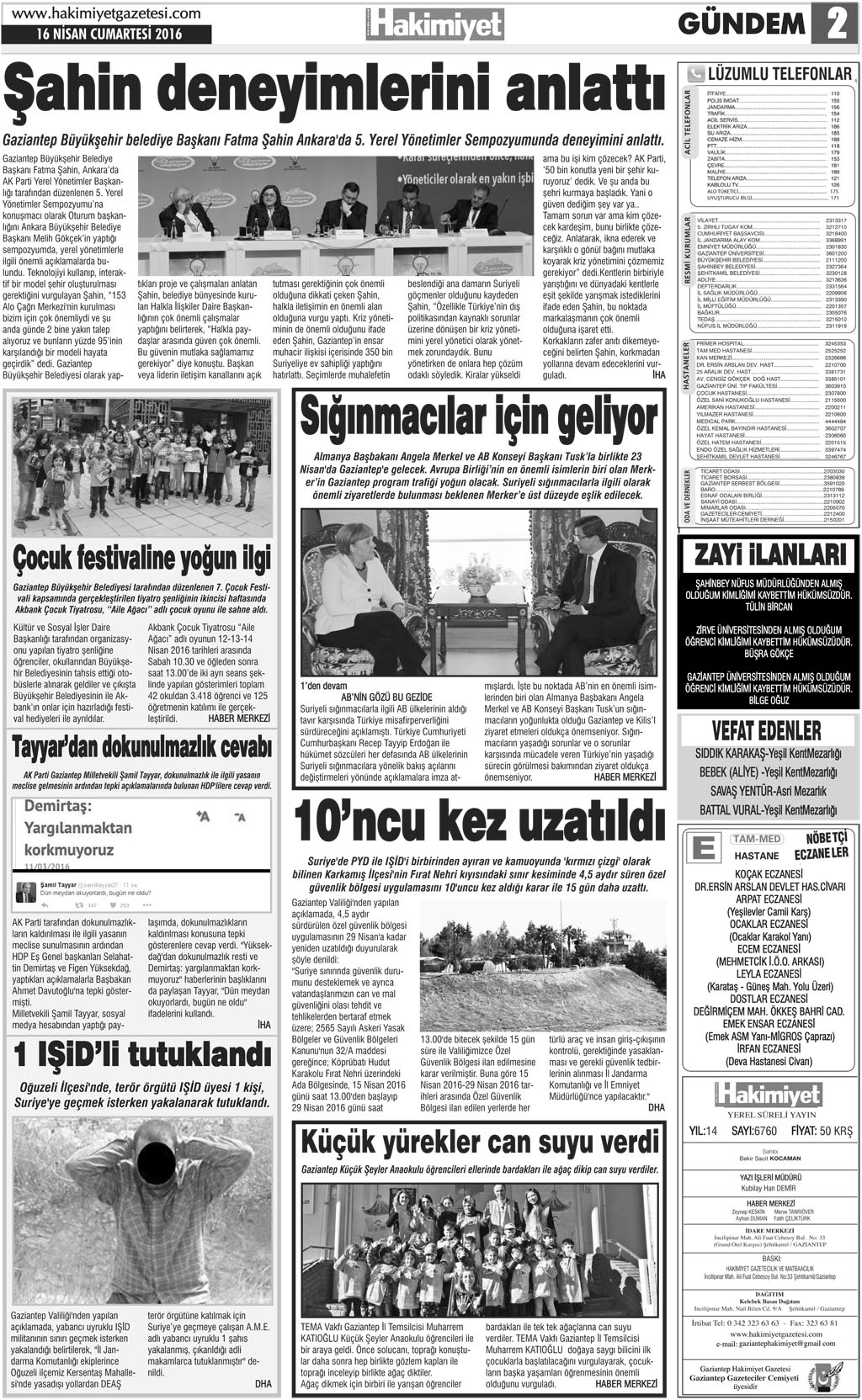 BU ONUR GAZİANTEPLİLERİN