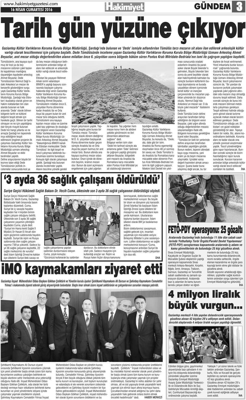 BU ONUR GAZİANTEPLİLERİN