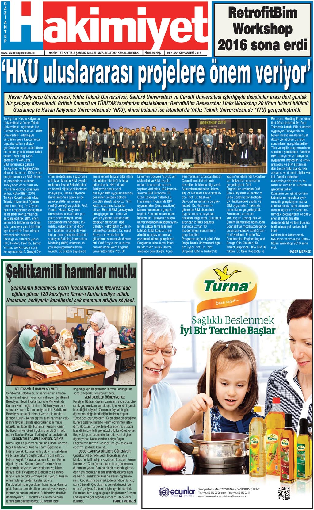 BU ONUR GAZİANTEPLİLERİN