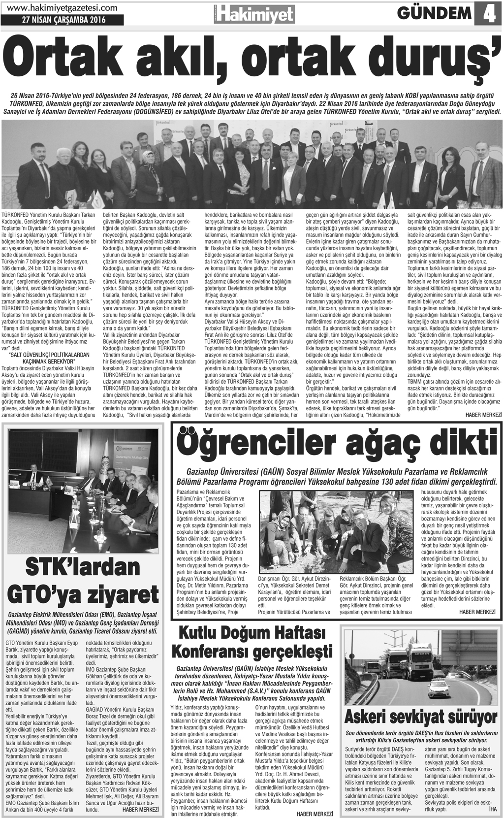 GAGİKAD ''KADIN CUMHURİYETTİR'' SEMPOZYUMU