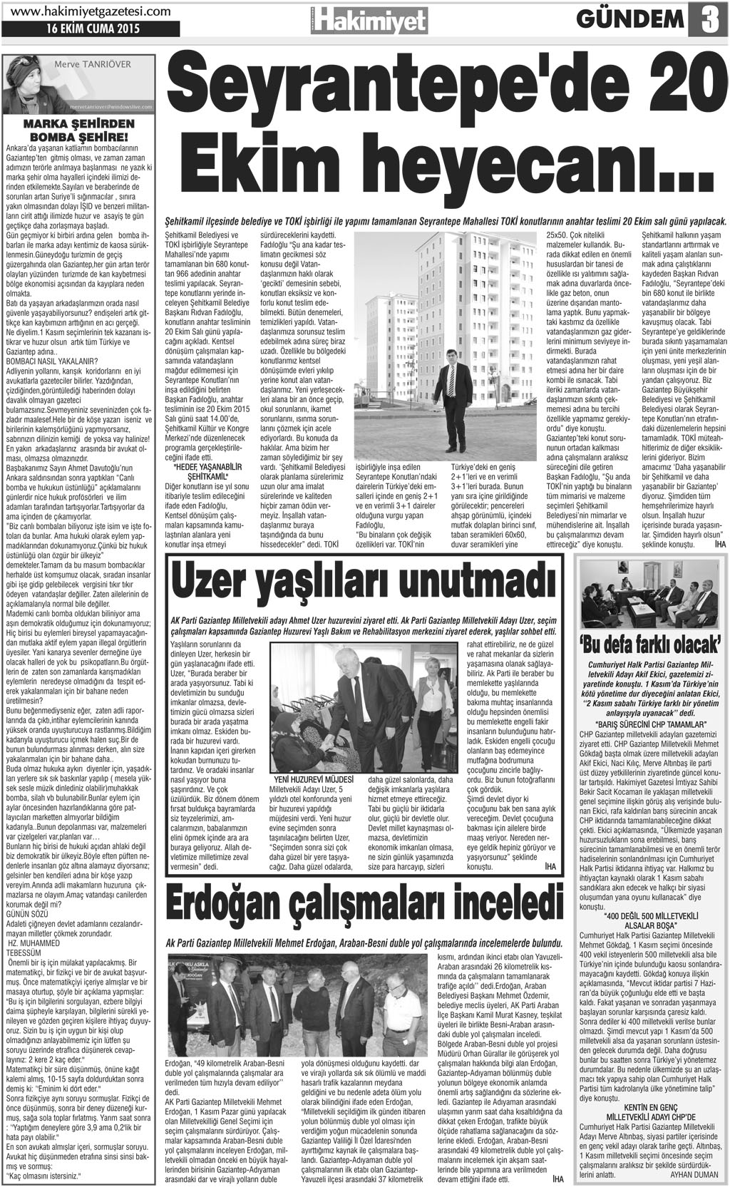 “Dayanışma örneği”