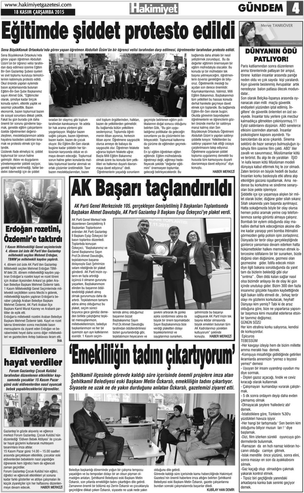 Gaziantep Ülkü Ocakları aşure dağıttı