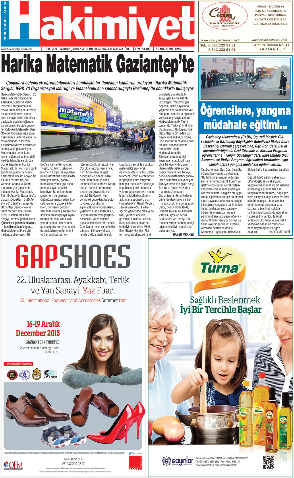 Hakimiyet Gazetesi Daracık Mahallesi'nde
