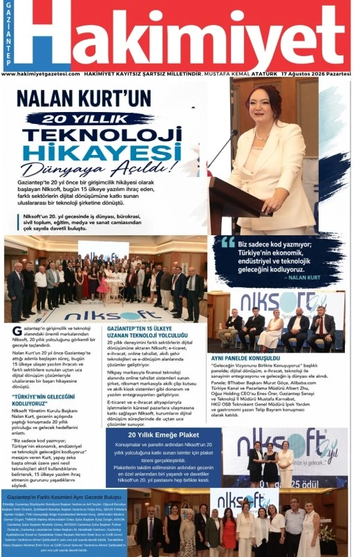 17 Ağustos 2026 E-Gazete