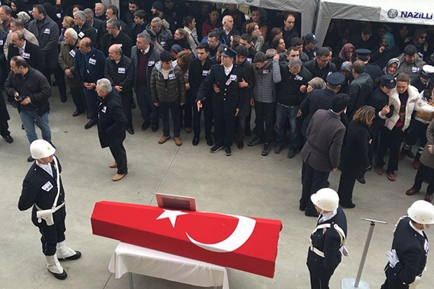 Şehidin cenazesi törenle Gaziantep'e uğurlandı