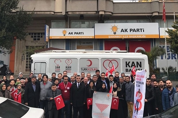 Gaziantep'te "Vatan sana kanım feda"kan bağışı kampanyası