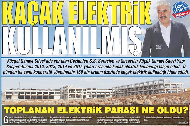 KAÇAK ELEKTRİK KULLANILMIŞ