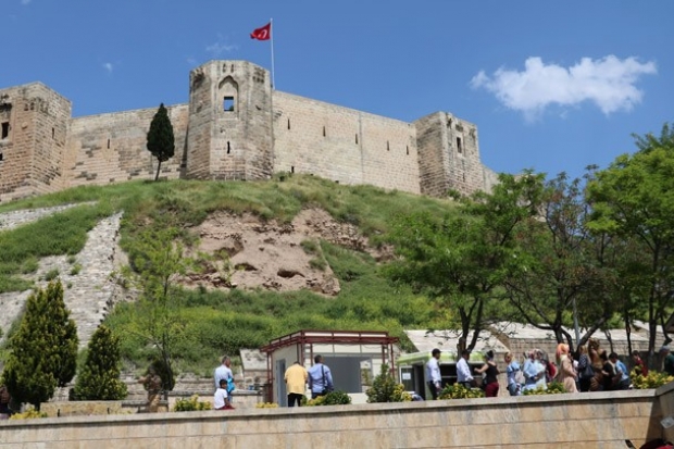 Gaziantep kalesine ziyaretçi akını