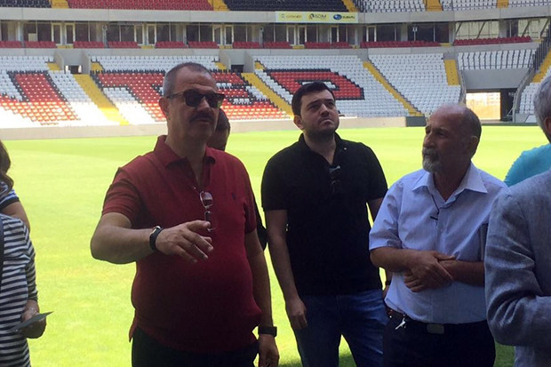 Gazişehir Gaziantep Futbol Kulübü Yönetimi Kalyon Stadyumunu inceledi