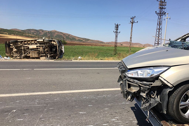 Gaziantep Nurdağı karayolunda trafik kazası
