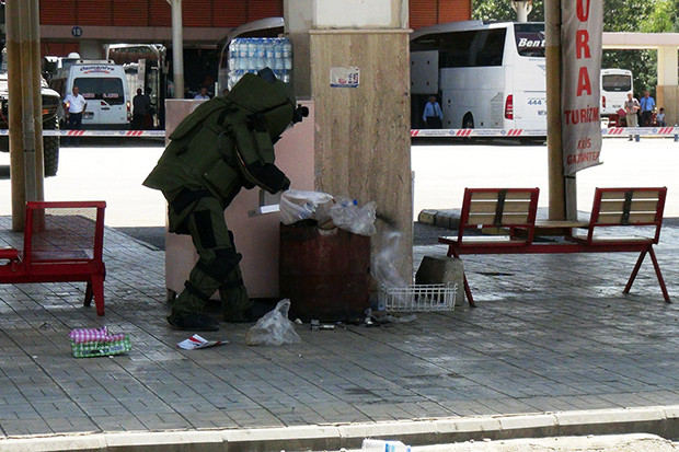 Gaziantep otogarında mühimmat bulundu