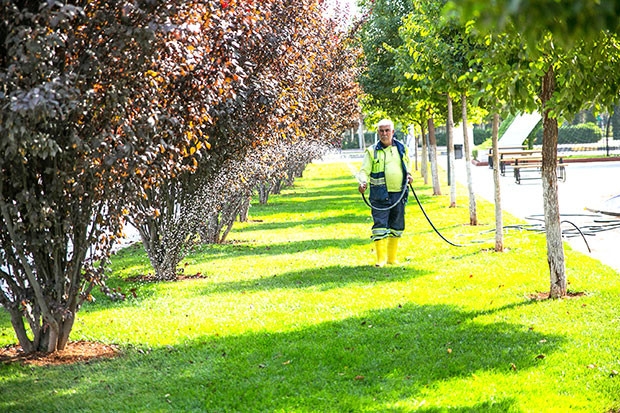 Gaziantep'teki parklar kışa hazırlanıyor