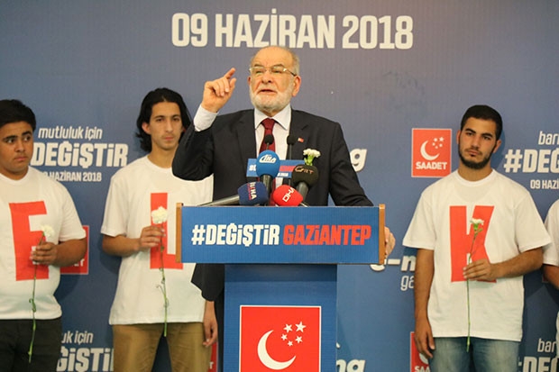 Karamollaoğlu Gaziantep’te 'e-miting' yaptı