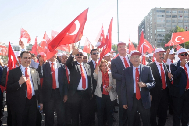 Teröre karşı birlik yürüyüşü