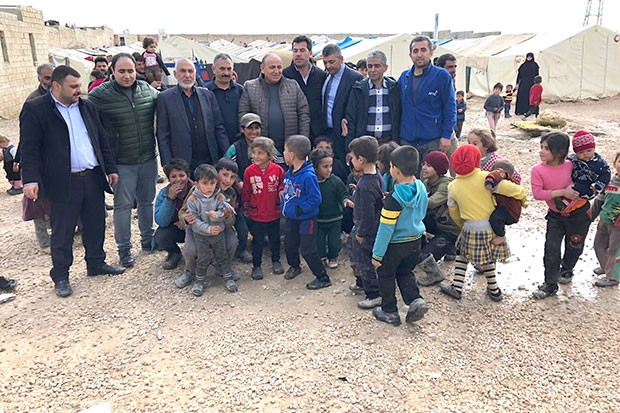 Suriyeli mağdurlara yardım gitti