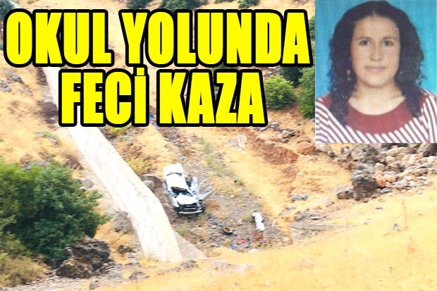 Okul yolunda feci kaza