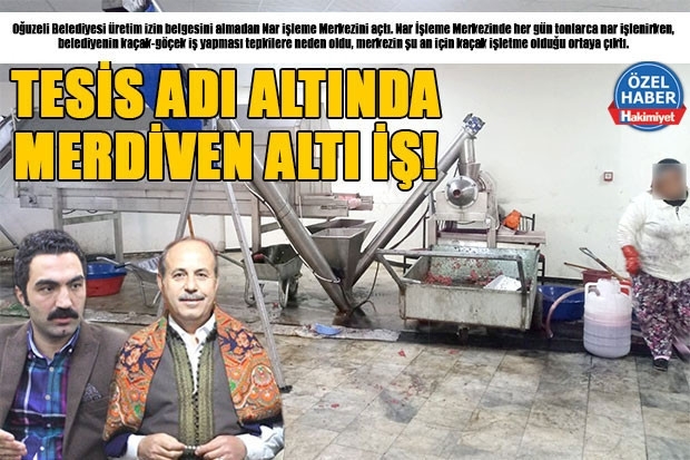 TESİS ADI ALTINDA MERDİVEN ALTI İŞ!