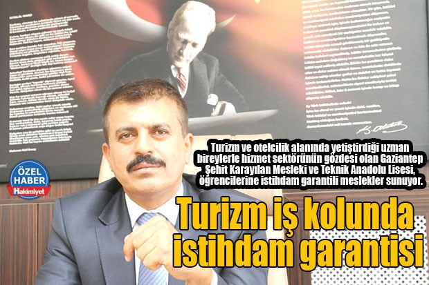 Turizm iş kolunda istihdam garantisi