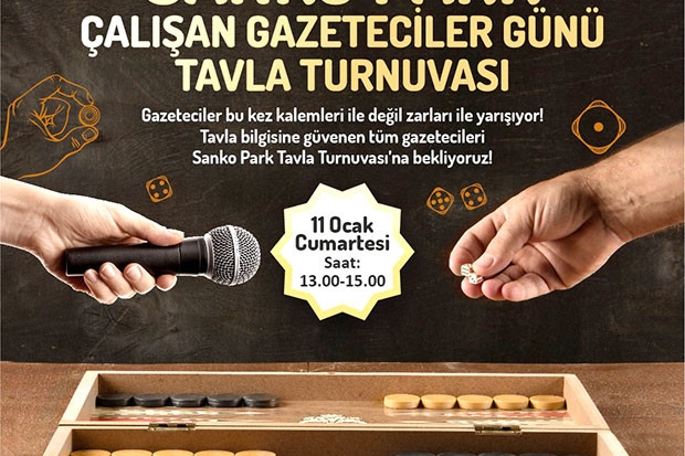 SANKO Park’ta ödüllü tavla turnuvası düzenlenecek