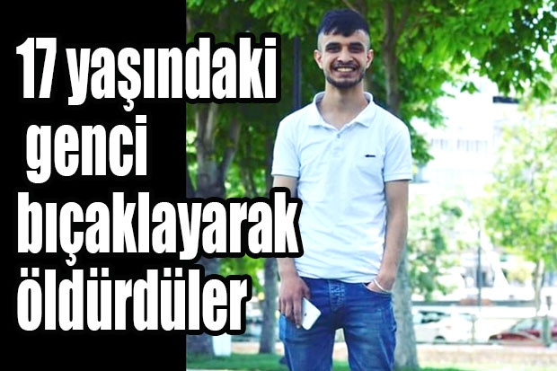 17 yaşındaki genci bıçaklayarak öldürdüler