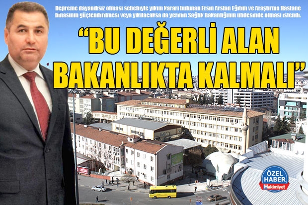 “BU DEĞERLİ ALAN BAKANLIKTA KALMALI”