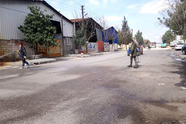 Mahrukatçılar Sitesi dezenfekte edildi