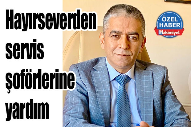 Hayırseverden servis şoförlerine yardım