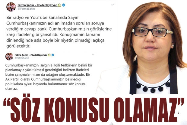 “SÖZ KONUSU OLAMAZ”