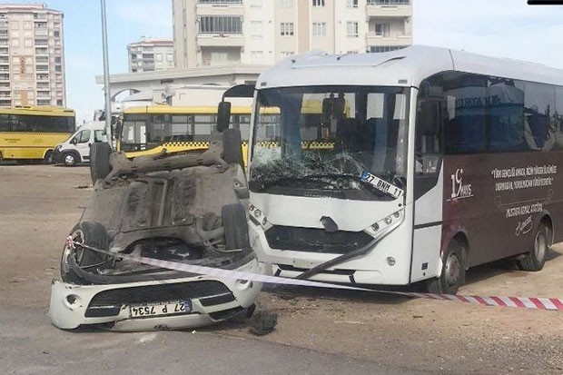 Boş yolda sürat kaza getirdi: 1 yaralı