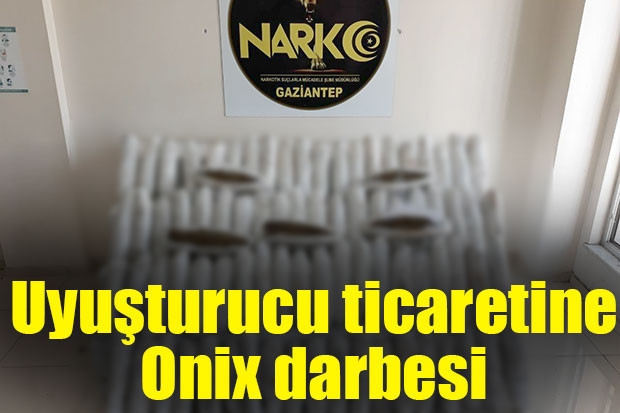 Uyuşturucu ticaretine Onix darbesi