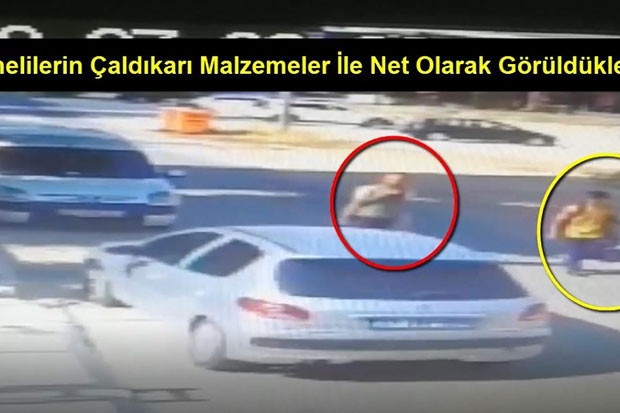 Gündüz saatlerinde hırsızlık kamerada