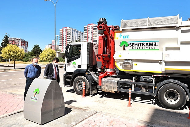 Şehitkamil’de çöpler, yeraltından toplanmaya başlandı