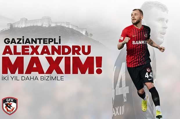 Alexandru Maxim 2 yıl daha Gaziantep’te