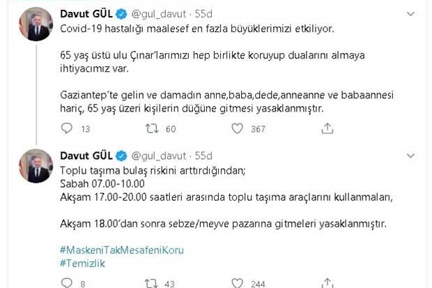 Vaka sayısının arttığı Gaziantep'te yeni yasaklar geldi