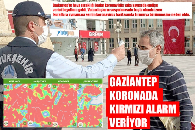 GAZİANTEP KORONADA KIRMIZI ALARM VERİYOR