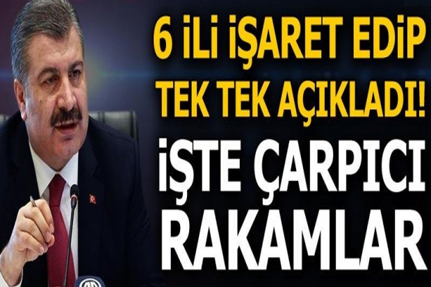 Bakan Koca 6 şehri işaret edip tek tek açıkladı! İşte son durum...