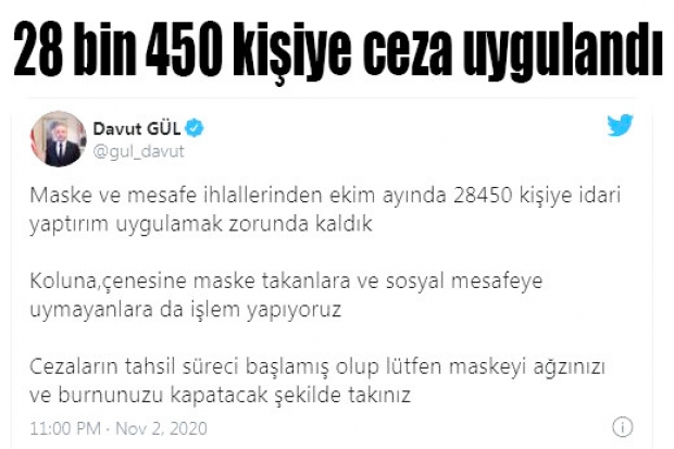 28 bin 450 kişiye ceza uygulandı