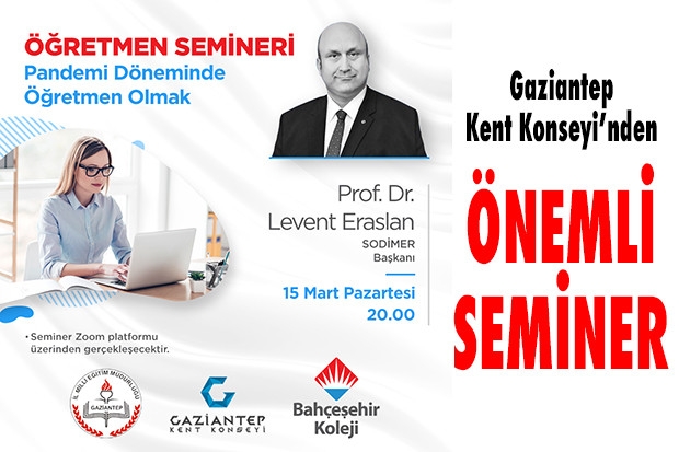 Gaziantep Kent Konseyi’nden önemli seminer