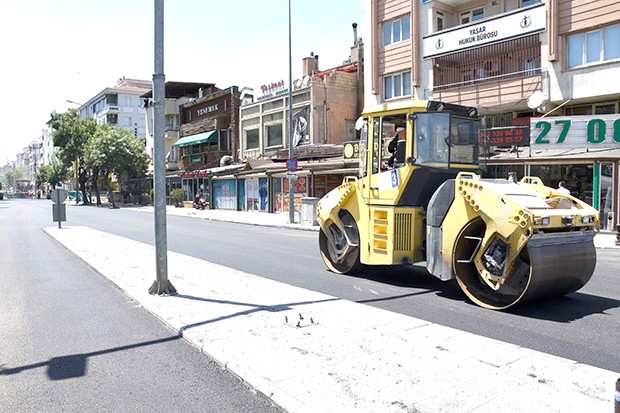 Büyükşehir, Ordu Caddesi’nin asfaltını yeniledi