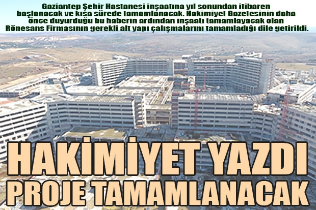 HAKİMİYET YAZDI PROJE TAMAMLANACAK