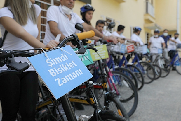 Gaziantep'te bisikletli ulaşım farkındalık turu düzenledi