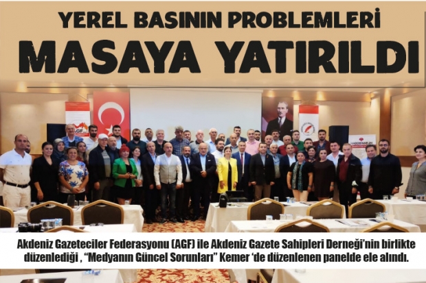 Yerel basının problemleri masaya yatırıldı