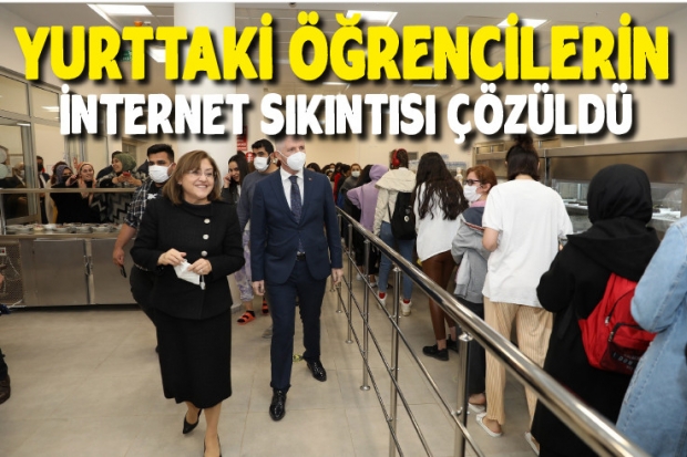 Yurttaki öğrencilerin internet sıkıntısı çözüldü