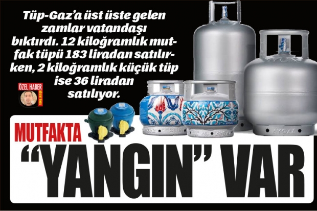 MUTFAKTA "YANGIN" VAR