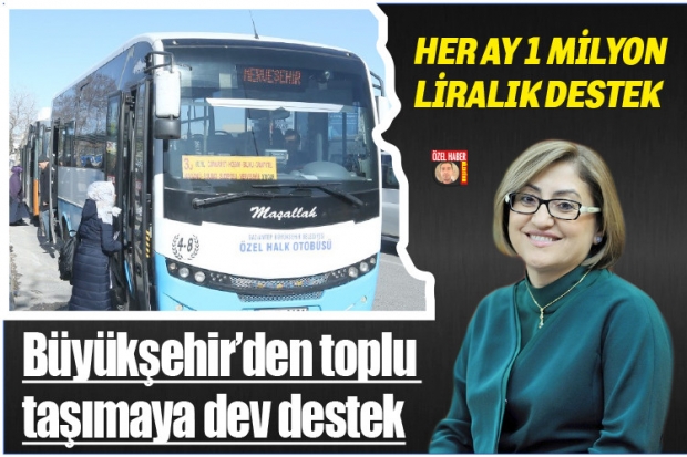 Büyükşehir’den toplu  taşımaya dev destek