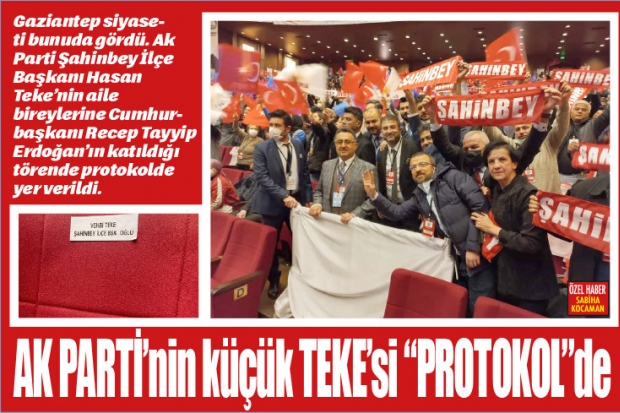 AK PARTİ’nin küçük TEKE’si  